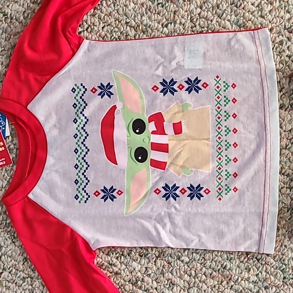 JAMMIES FOR FAMILIES GIRLS 2 PIECE STAR WARS GROGU PAJAMA SET SIZE 8 - Picture 3 of 14